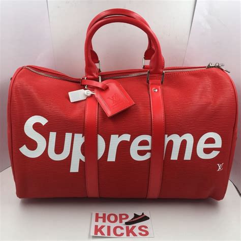 supreme x louis vuitton duffle bag cheap|supreme louis vuitton tracksuit.